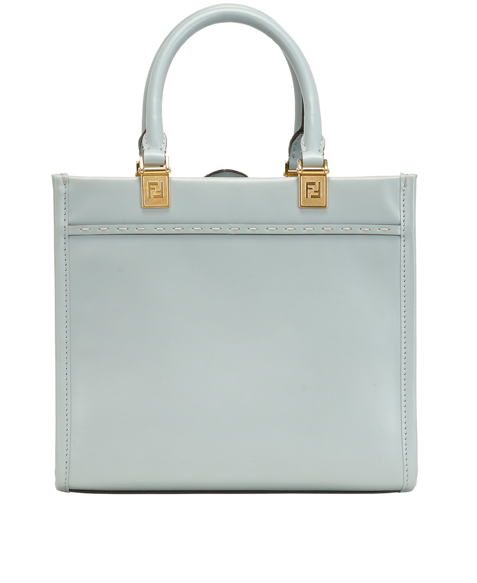 Sunshine Small Shopper, &pound;650, Handbags, Blue, Leather, Back view